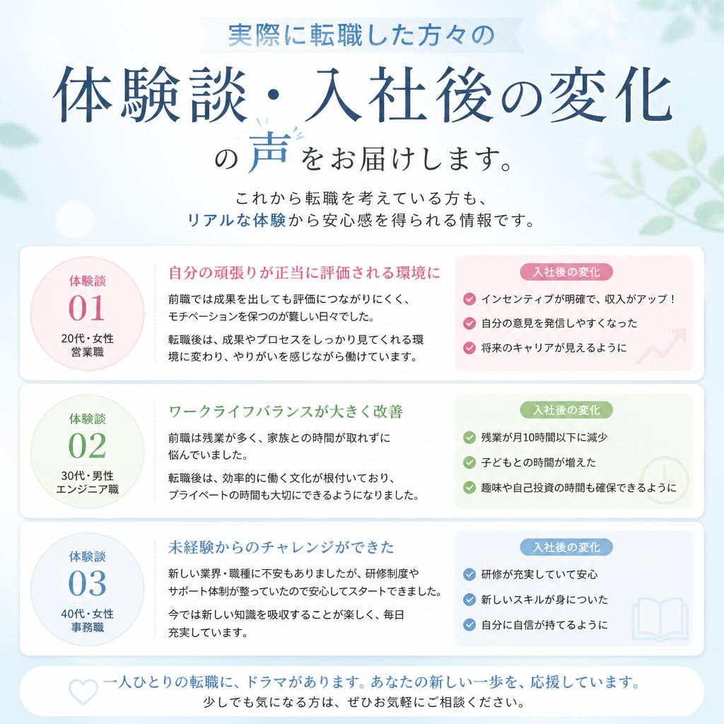 転職者の声